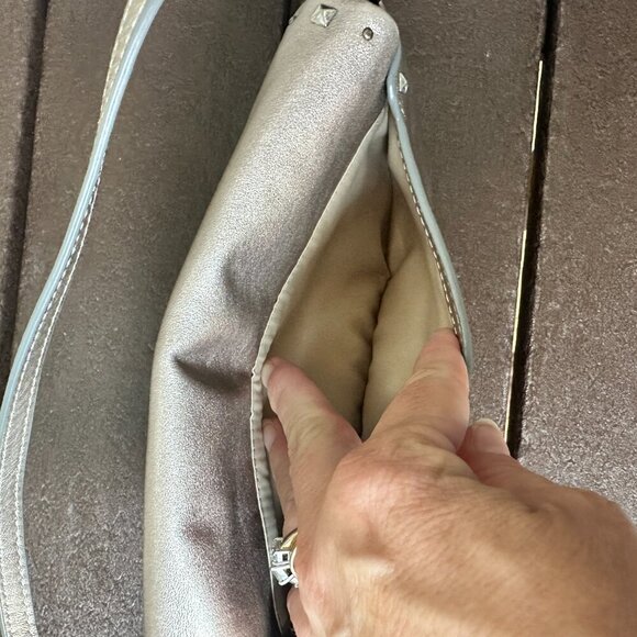 RARE COACH Rose Gold Clutch Wristlet Small Purse Bag with Metal Studs Detail - Picture 9 of 11